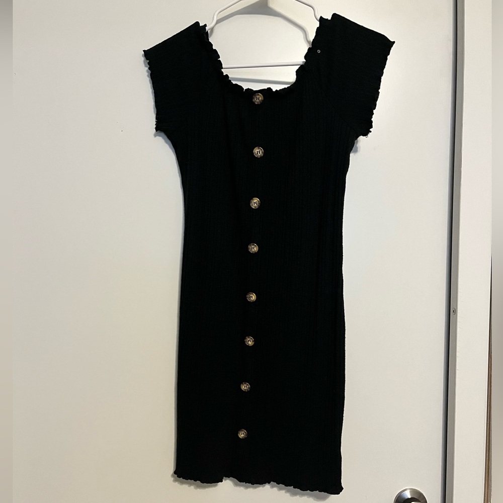 No Boundaries black mini dress tight fit girls large